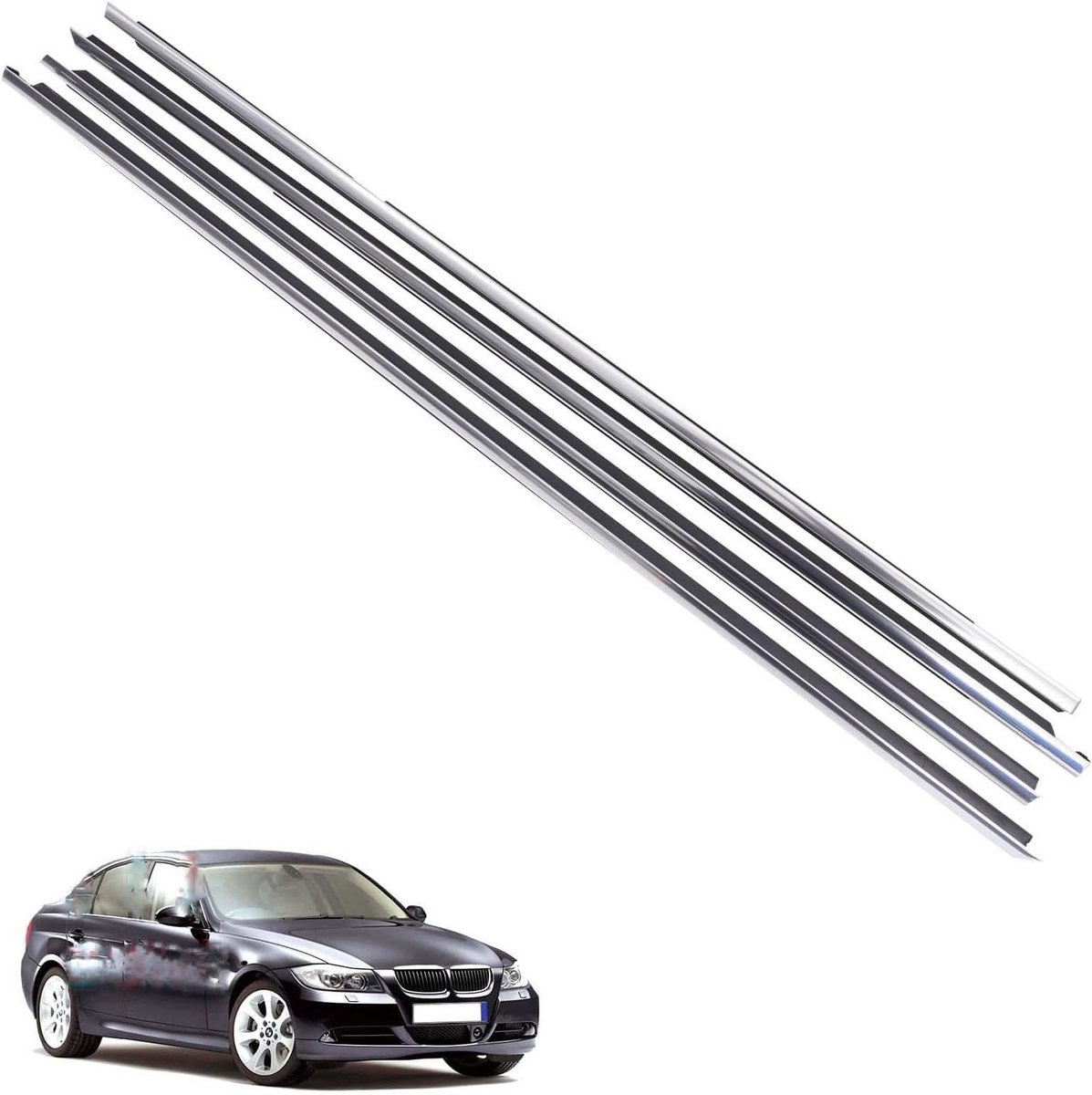 Autoruitafdichting - Deurrubbers - Waterdicht Maken - Rubberen Materiaal - 4 Stuks - Zwart