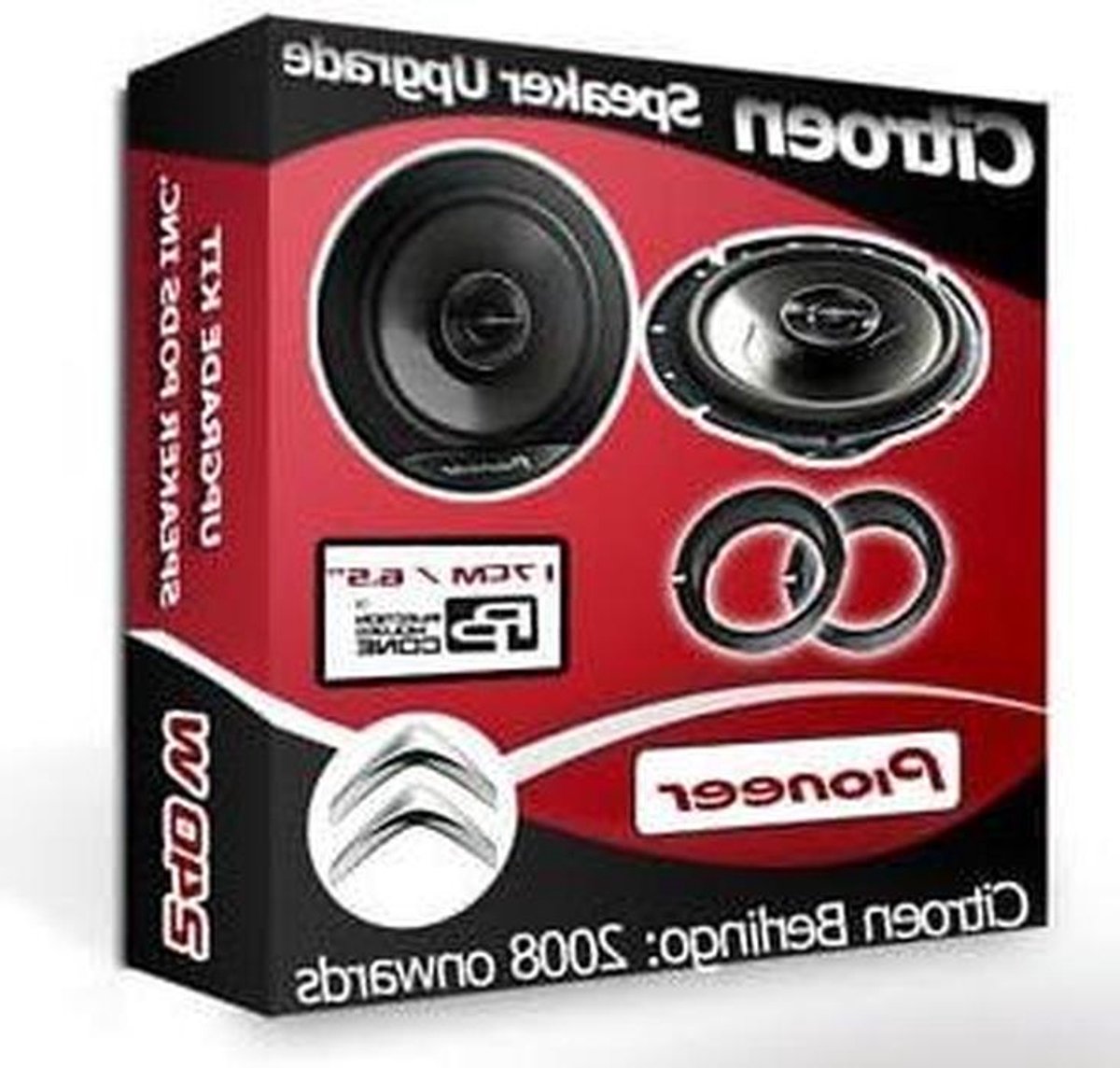 Auto Luidsprekers - Adapter Pods - Auto Geluid - 240W Vermogen - Citroen Berlingo - Zwart