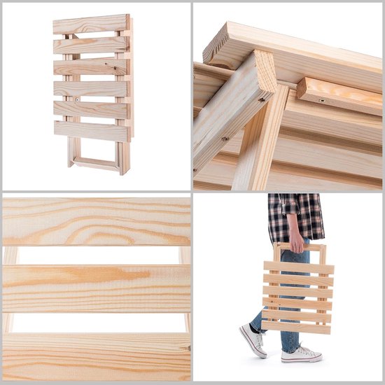 Klaptafel met stoelen - Bijzettafel tuintafel - Balkon terras camping - Ruimtebesparend inklapbaar - Hoogte 37 cm - Grijs — afbeelding 2