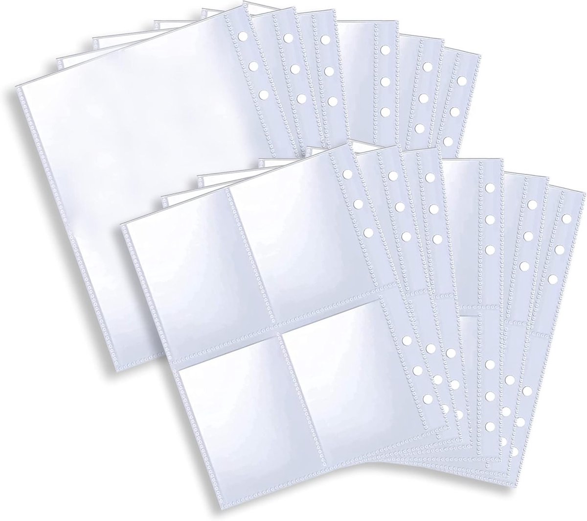 40 Stuks A5 Fotoalbum Hoezen voor Kaartopslag, Herbruikbare Mappen en Organizer voor Foto's en Kleine Spullen