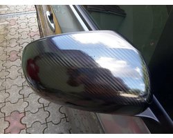 Autosticker Carbon - Beschermfolie Vinyl - Auto Personalisatie - AirFree Systeem - 30x150cm - Zwart Glanzend