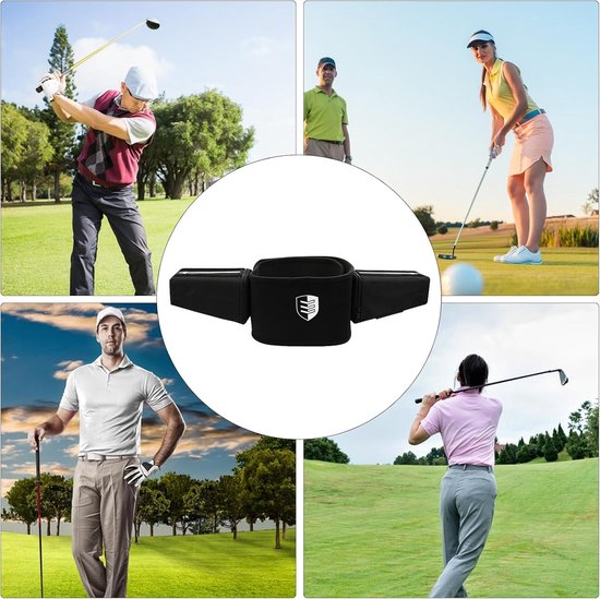 Golfzwaai Trainingshulp - Swing Correctie - Golftechniek Verbeteren - Arm-Lichaam Coördinatie - 35cm Lengte - Zwart — afbeelding 4
