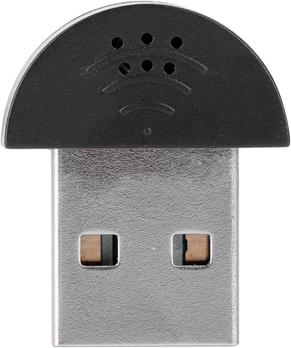 Mini Microfoon - USB Audio Mic - Opnemen Geluid - 360 Graden Opname - 13 x 11 x 1 cm
