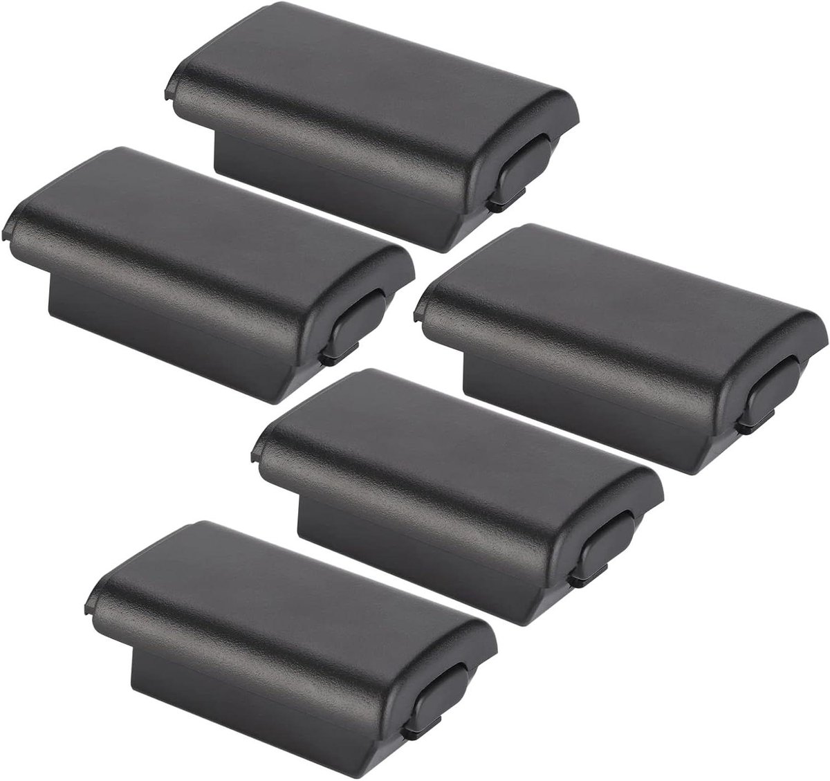 Batterij Cover - Controller Shell - Spelconsole Onderhoud - Precisie Pasvorm - 5 Stuks - Zwart