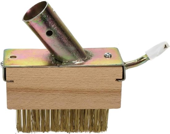 Dailygoods - 5-delige onkruidborstel met borstelharen en metalen schraper voor het reinigen van onkruid in de tuin, voor smalle voegen op bestrating van Dailygoods — afbeelding 2