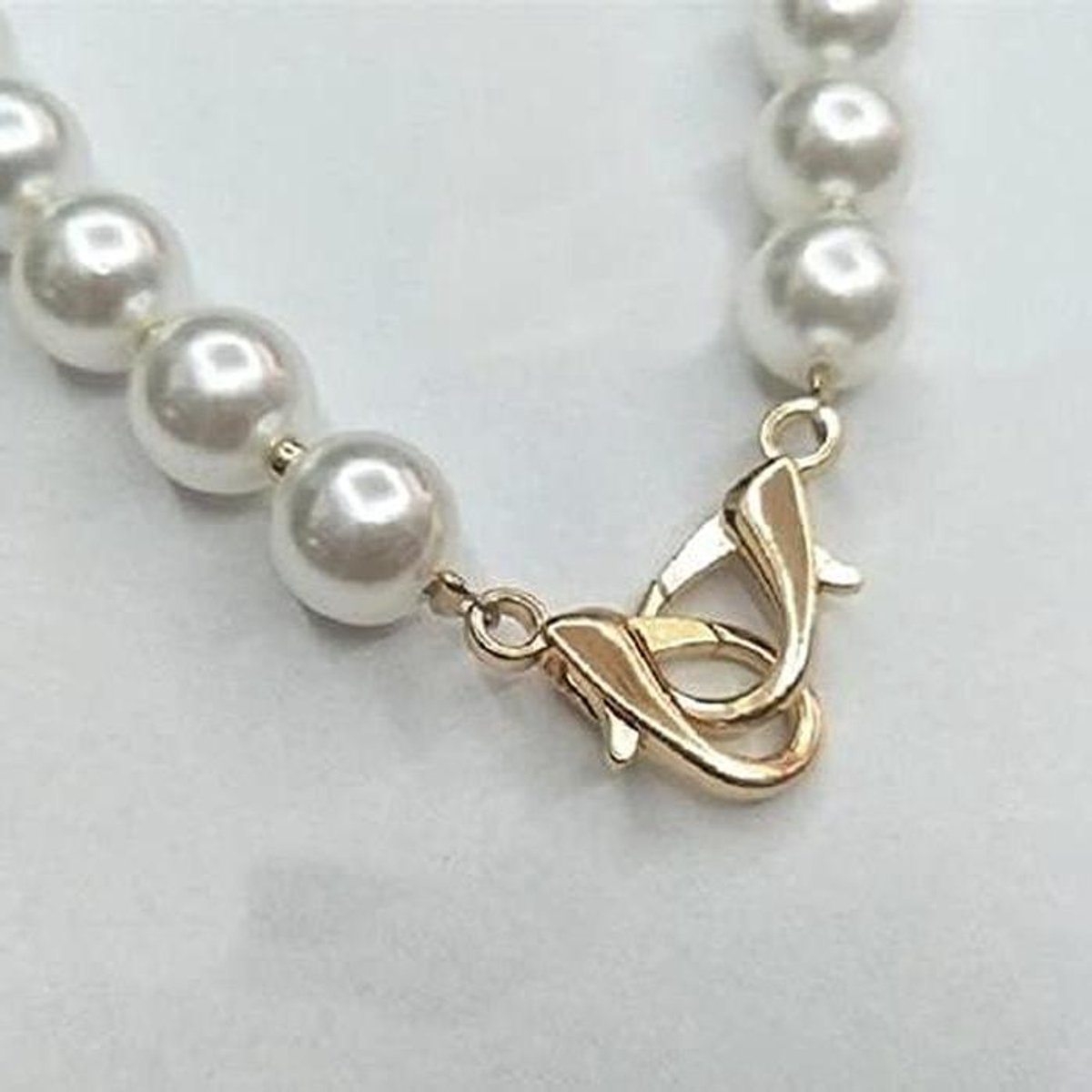 Handtas Ketting - Vervangende Band - DIY Tassen Maken - Imitatie Parels - 25-40 cm - Licht Goud