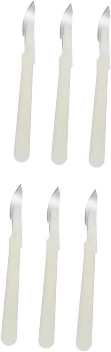 Broodsnijgereedschap - Bakmes Set - Brood Bakken - Comfortabele Handgreep - 15.5 cm Lengte - Wit