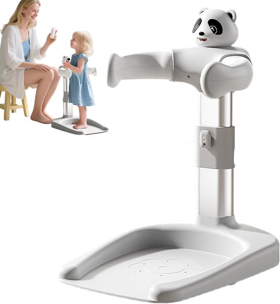 Baby Douche Standaard - Badhulp Baby - Veilig Wassen - Inklapbaar en Verstelbaar - 46x35x65 cm - Wit — afbeelding 5