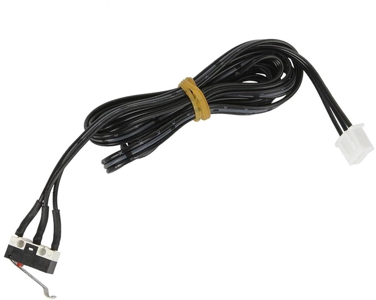 Eindschakelaar - Printer Onderdeel - 3D Printer Project - Verbeterde Kabel - 1 Meter - Zwart
