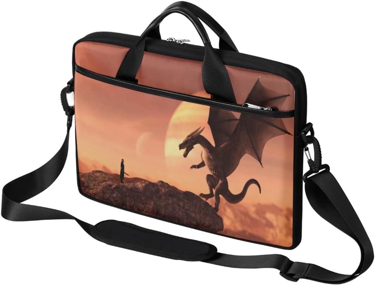 Laptoptas - Schoudertas Computer - Veilig Vervoer - Verstelbare Band - 38 x 28 cm - Multicolor