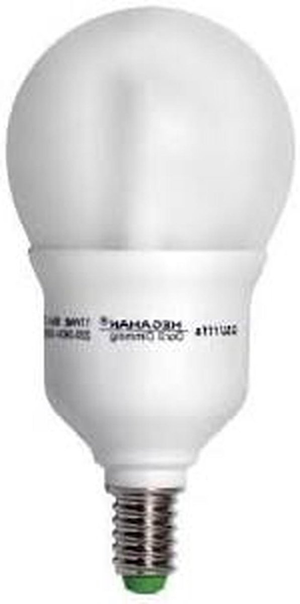 Spaarlamp - Compacta fluorescent - Energiezuinig licht - Standaard vorm - 11 Watt - Warm wit