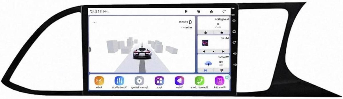 Autonavigatiesysteem - GPS Auto - Autorijden - Carplay Android Auto - Voor Seat Leon MK3 - Zwart