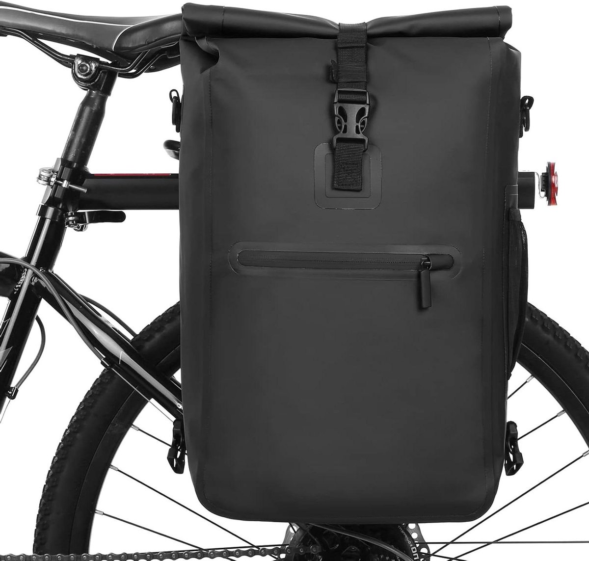 Waterdichte Fietstas - Bagagedrager Rugzak - Outdoor Fietsen - 3-in-1 Ontwerp - 42 x 30 x 8 cm - Zwart