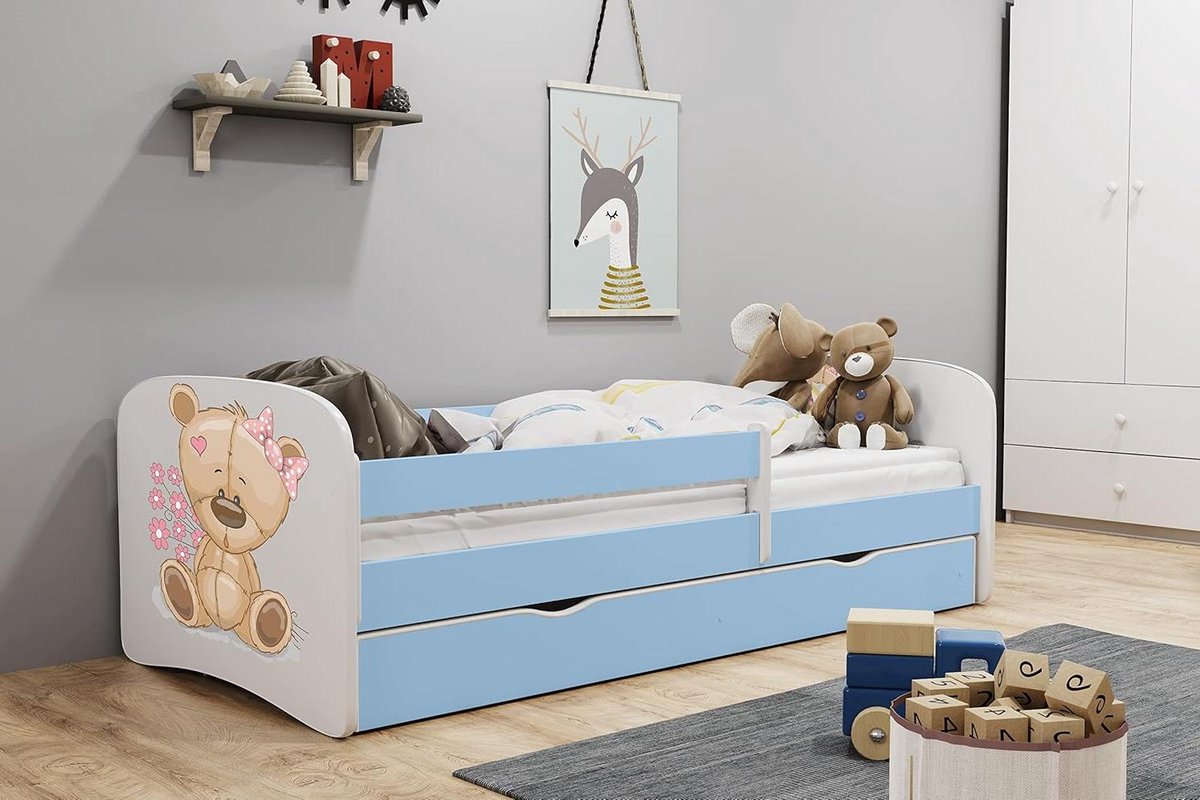 dagbed, blauw, 1 persoon
