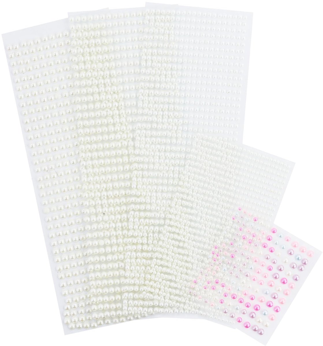 Dailygoods - 2965 Stuks Zelfklevende Halve Kralen voor Knutselen en Decoratie
