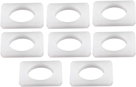 Stoel Bussen Set - Auto Onderdelen - Stoel Reparatie - Hoge Betrouwbaarheid - 8 Stuks - Wit
