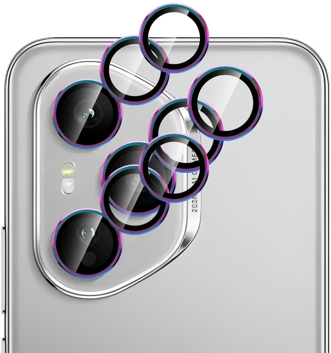 Cosensi - Dailygoods - 2-Pack Cameralensbeschermer van Metaal en Gehard Glas
