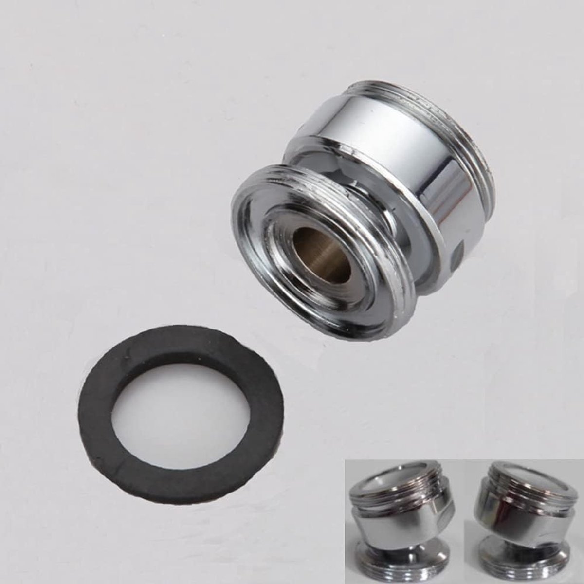 360 Graden Draaibare Waterkraan Adapter voor 18mm-22mm Aansluiting - 2 Stuks, Kranen, Sanitair, Accessoires