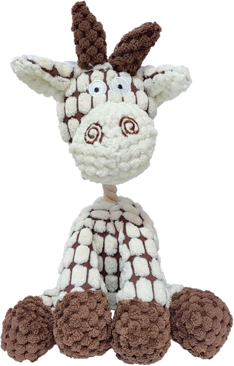 Plush Hondenspeeltje - Piepend Schaap - Interactief Spelen - Maakt Piepend Geluid - 27 x 8 cm - Schaap