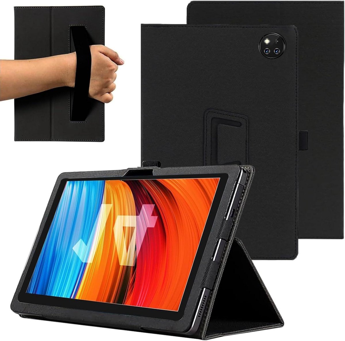 Tablethoes - Beschermhoes Tablet - Tablet Beschermen - Militaire Kwaliteit - 101 inch - Zwart