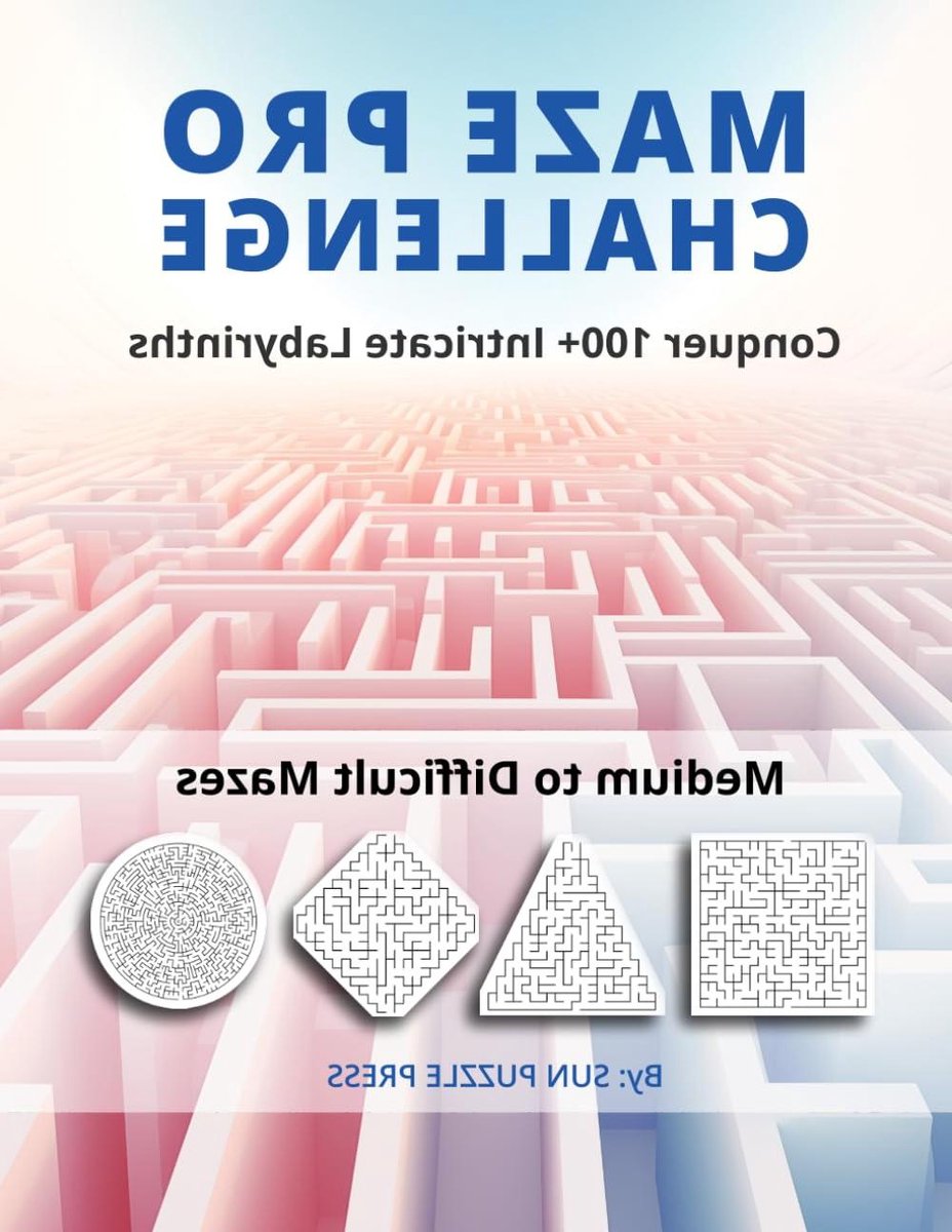 Puzzelboek Labyrinten - Uitdagende Puzzels - Hersenen Trainen - Meer dan 100 Labyrinten - 21.59 x 27.94 cm - Niet gespecificeerd