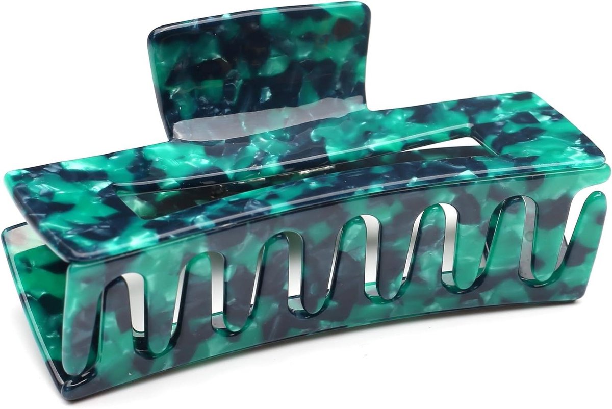 Grote Schildpad Haarclip - Dames Hoofdtooi - Haar Stylen - Mooie Elegante Vorm - 105 cm - Groen