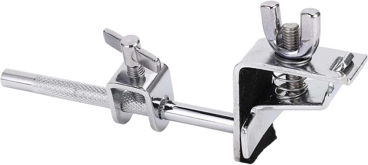 Koebelklem - Drumklemhouder Percussie - Drumkit Uitbreiden - Roestvrij Staal - 22 x 8 x 6 cm - Zilver
