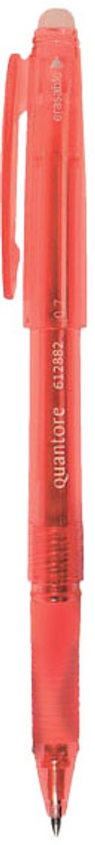 Gelschrijver quantore erasable 0.7mm rood | 12 stuks