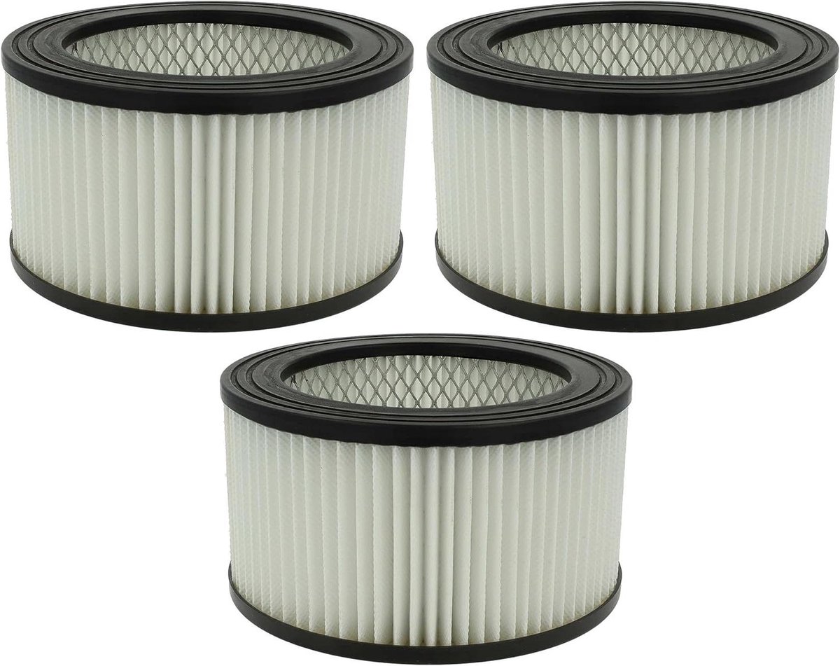 Stofzuigerfilters HEPA - Reservefilters Cilinderfilters - Luchtkwaliteit Verbeteren - Afwasbaar en Herbruikbaar - 3 stuks - Zwart/Wit