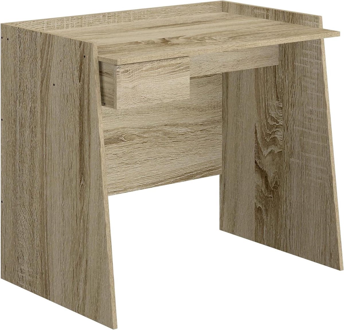 Bureau met lade - Schrijftafel Eiken - Thuiswerken - Massief Eiken - 90 x 60 x 80 cm - Eiken