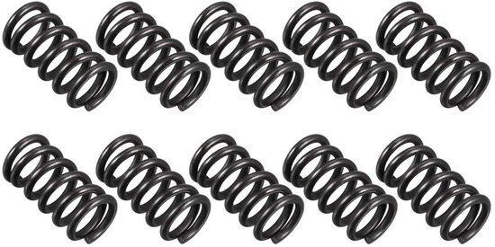 Compressieveren - Drukveer Spiraalveer - Apparaten Reparatie - 1.2mm Draaddikte - 8mm Buitendiameter - Zwart