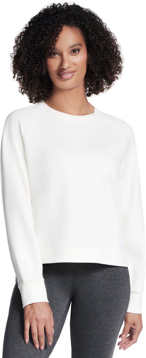 Skechers Skechluxe Elevate Crewneck, Vrouwen, Wit, Sweatshirt, maat: L