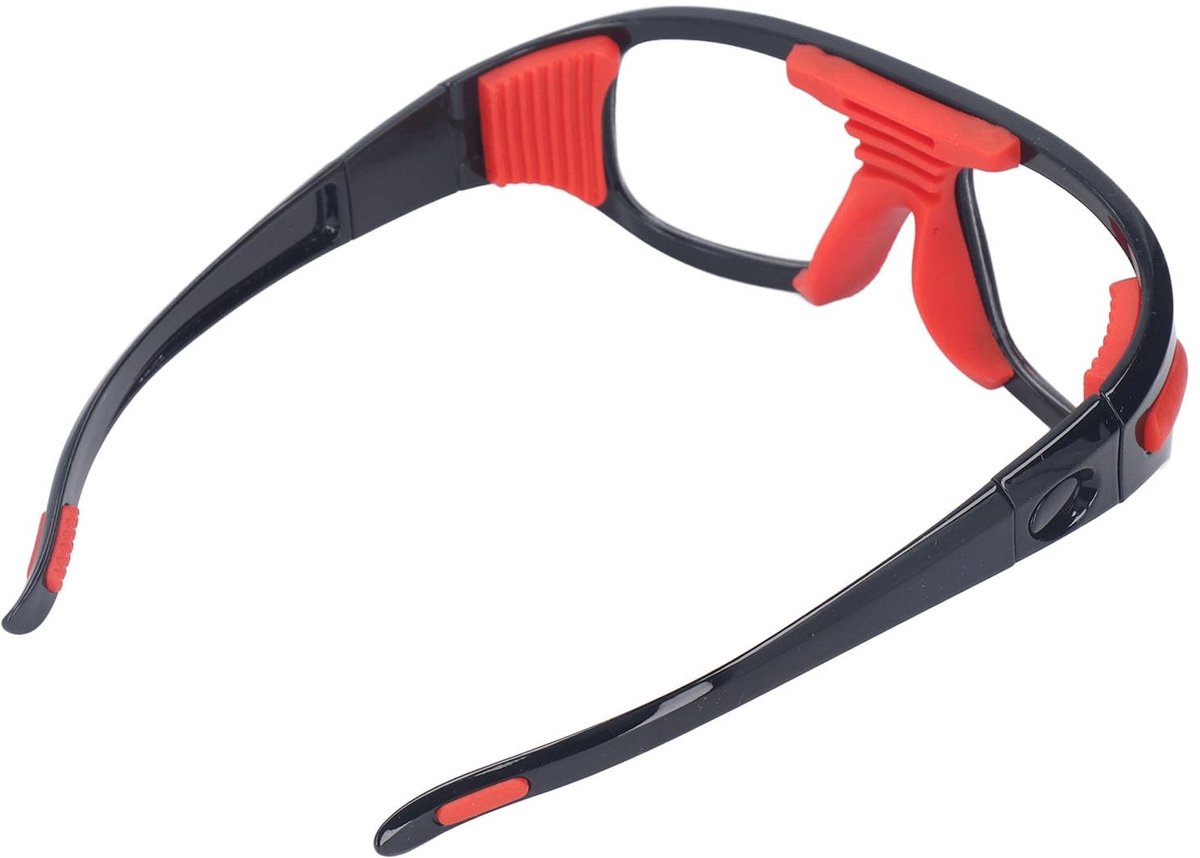 VT Goods - Lichtgewicht Basketbalsportbril - Bijziend Frame - Anti-botsingslens - Zwart - Draagbaar Draagkoord - Geschikt voor Basketbal en Voetbal ..