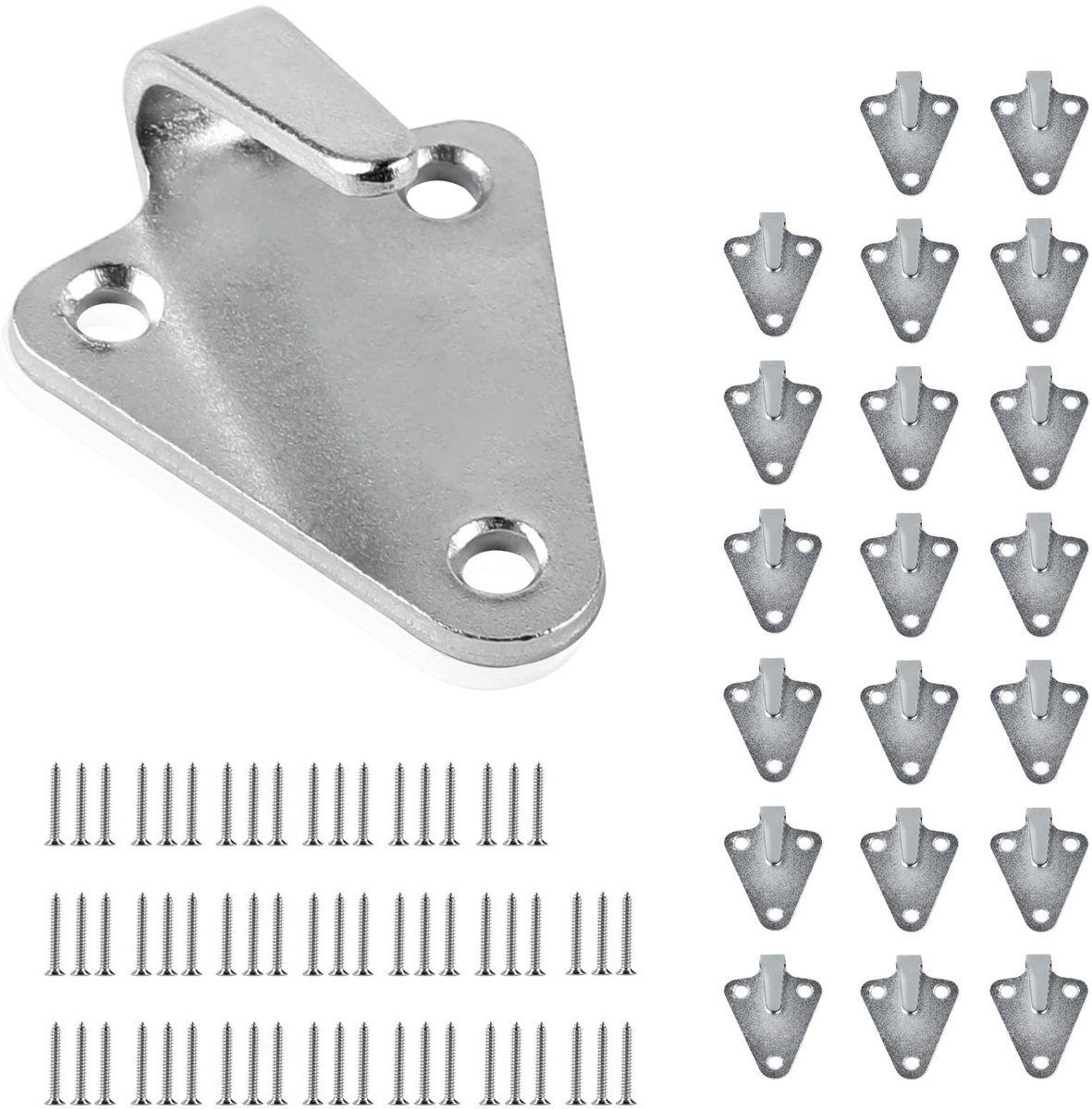 SPHProducts - Bevestigingshaken - Roestvrij staal - Perfect voor aanhangernetten - 20 stuks - Voor dekzeilen - Ideaal voor garage en werkplaats