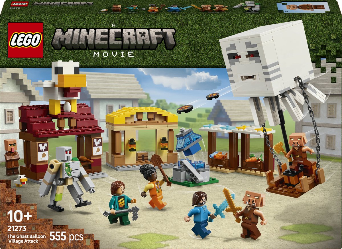 LEGO Minecraft De Ghast-Ballon Aanval op het dorp - 21273 — afbeelding 16