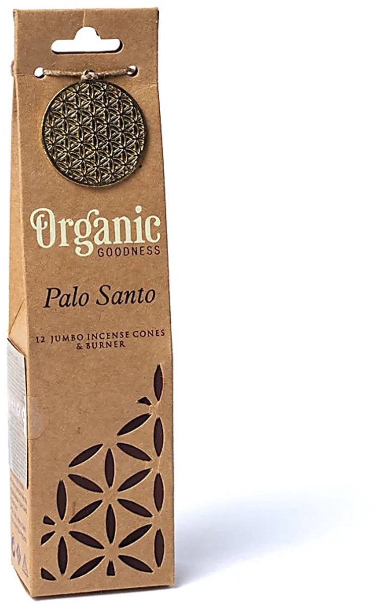 Organic Goodness Palo Santo Wierookkegels + Brander - pakket van 6 stuks - 72 g - 72g