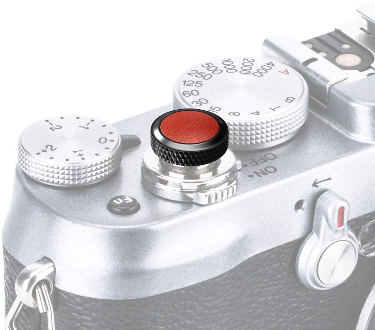 SPHProducts - Soft Release Button - Brass - Duurzaam - Microfiber Leer - Geschikt voor Fujifilm X series - PROfezzion SRB-BK Brown
