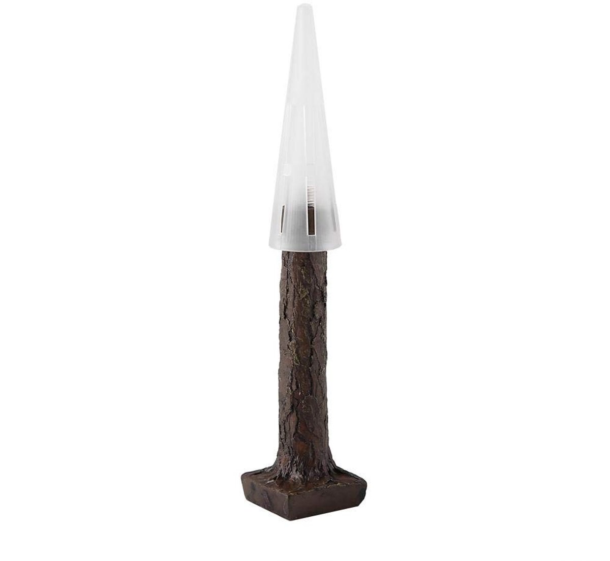 aladdien - Mosboom - Plastic Watergras - Aquarium Decoratie - Bruin - Kunststof en Metaal - Ideaal voor Aquariums - 13cm Hoog