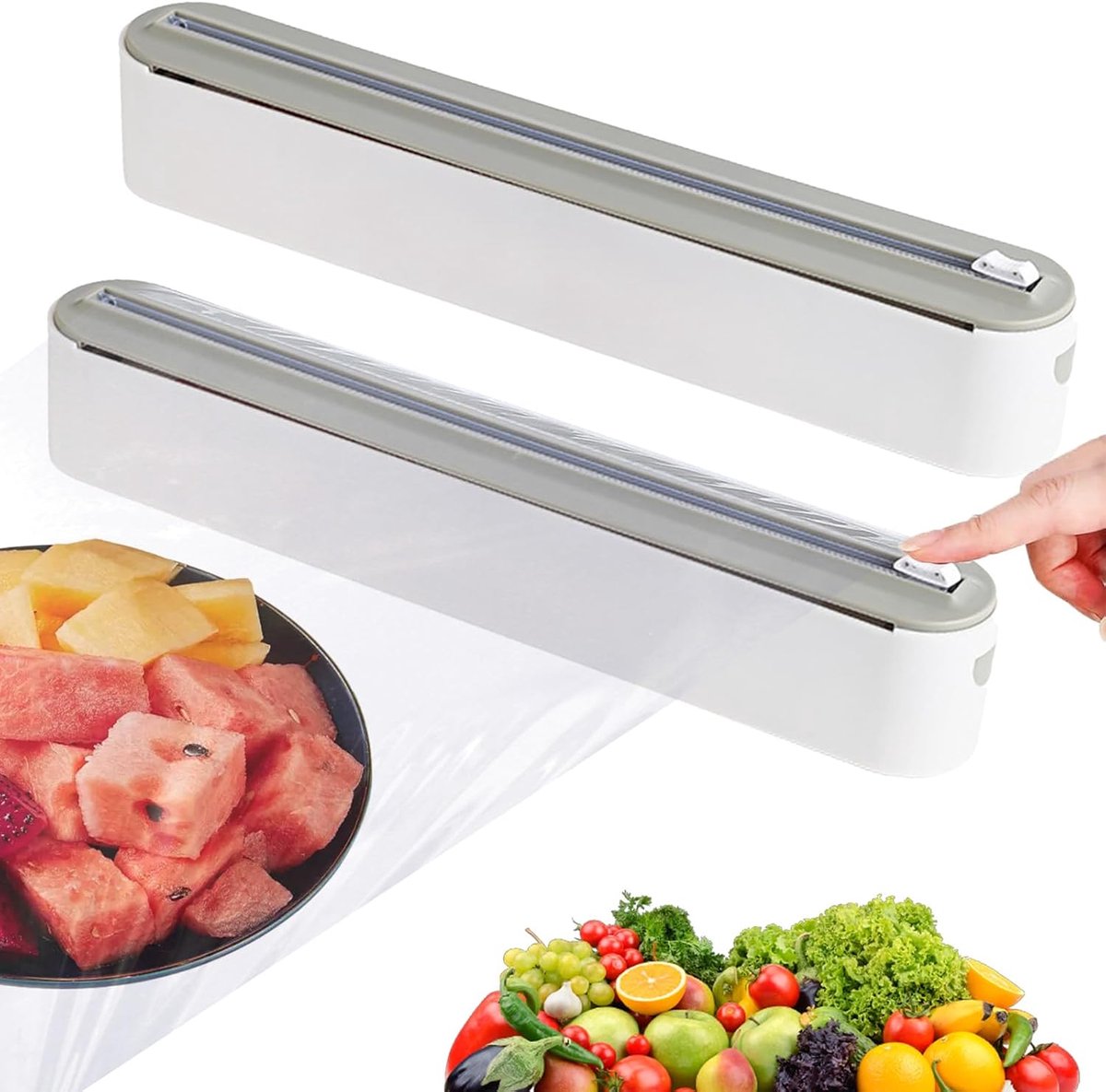 Cling Film Dispenser - Magnetische Dispenser - Aluminium Foil Dispenser met Snijder voor Keuken - Foil Cutter voor Aluminium Folie en Cling Film