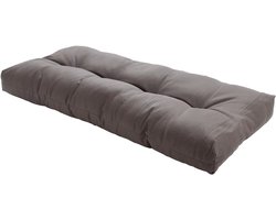 FUNHOME Bankkussen voor buiten, 114 x 45 cm met antisliphandgrepen, waterdicht, schommelkussen, bankkussens, getufte kussens voor terras tuinmeubelen, 114 cm (114 cm (granny grijs)