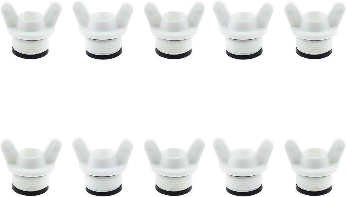 Pijp Afsluiters - Buis Pluggen - Leidingwerk Dichten - Vlinder Handvat - 1/2 Inch - Wit