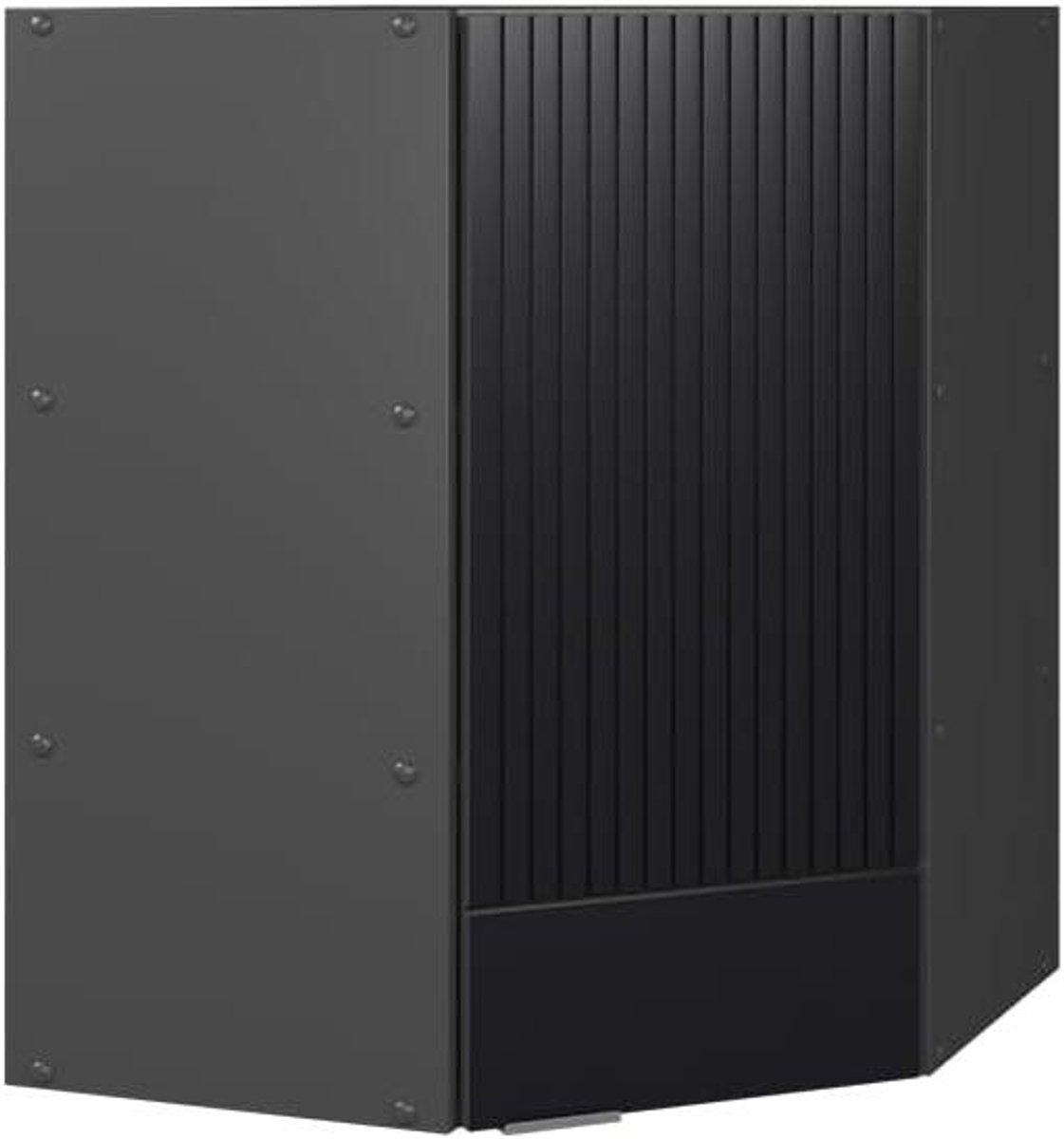 Vicco Hoek hangkast "Fame-Line", Zwart gestreept, 57 cm