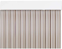 MercuryTextil P69 deurgordijn PVC 210 x 90 cm transparant + bruine draad