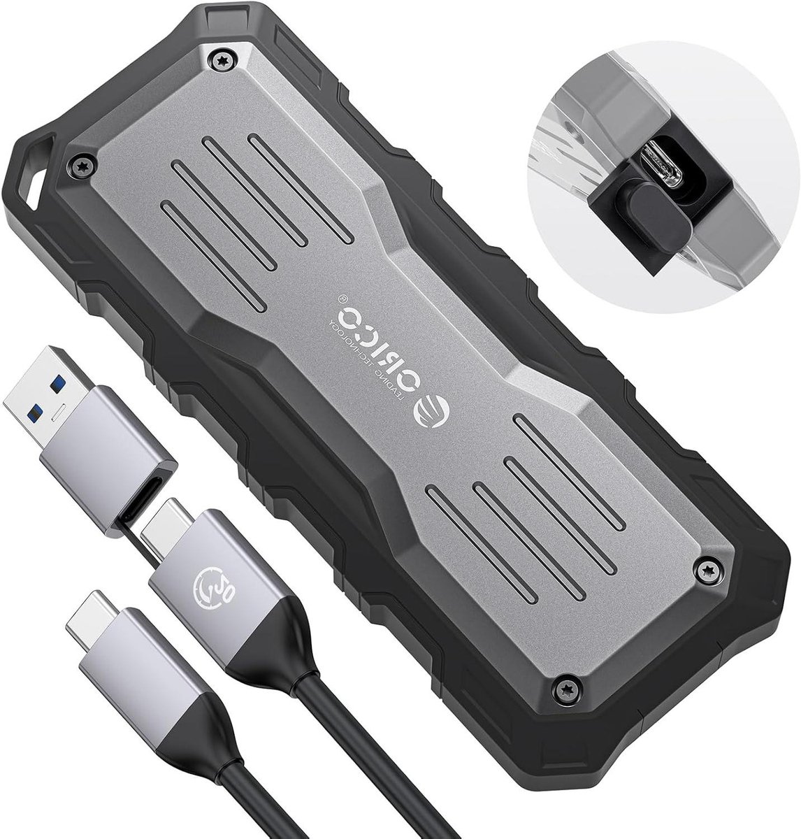 Draagbare SSD - Externe Harde Schijf - Snelle Dataoverdracht - IML Krasbestendig - 512GB - Zwart