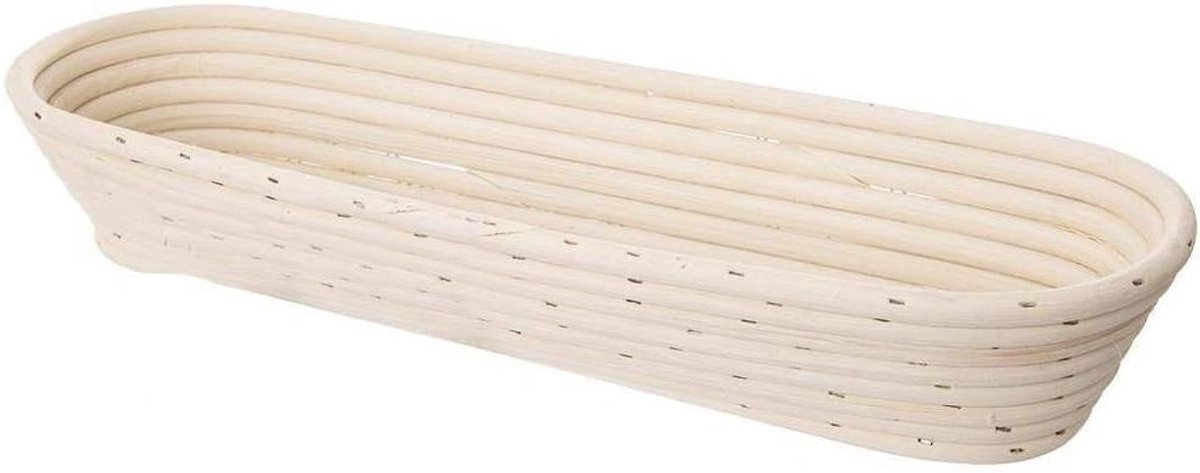 Brooddeegbakje voor Baguette - Rijsmand Banneton - Brood Bakken - Traditioneel Brood Bereiden - 43 x 16 x 7 cm