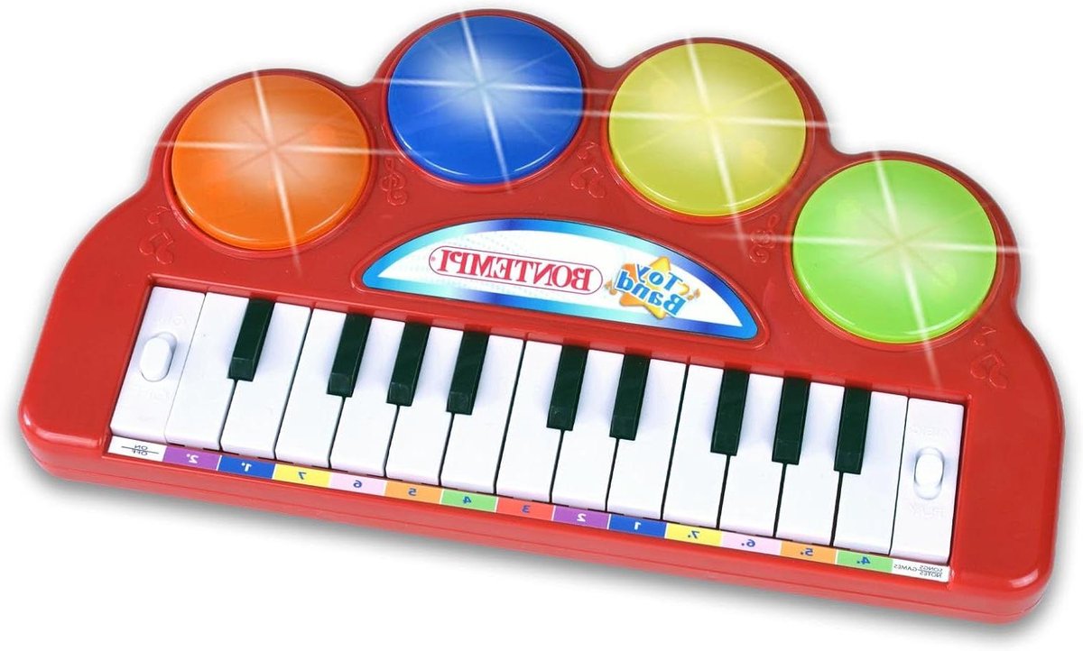 Elektronisch keyboard - Speelgoed keyboard - Muziek leren spelen - 22 vooraf ingestelde melodieën - 22 toetsen - Wit