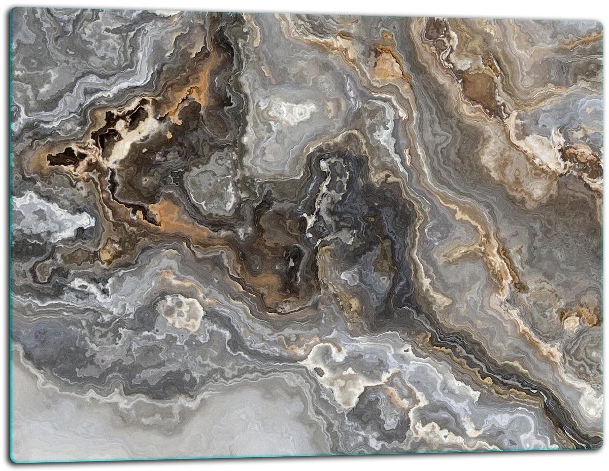TMK ArtDeko - Snijplank - Glazen Beschermplaat - 52x40 cm - Inductiegeschikt