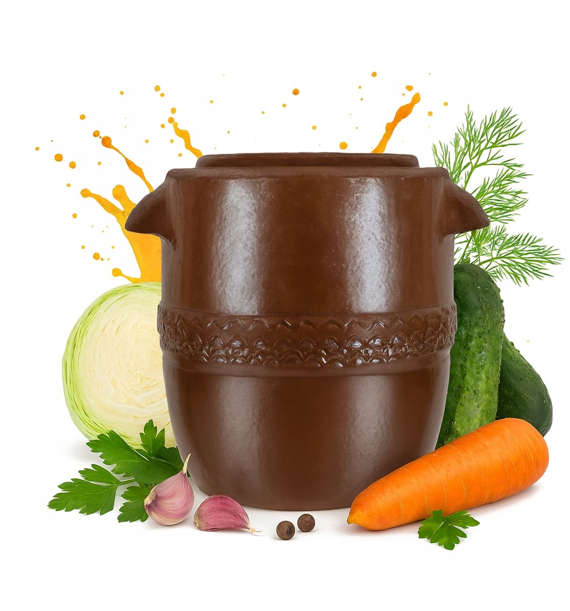 Bimberek - Traditionele Kamioencontainer - 20L - Bruin - Met Kamioen Deksel