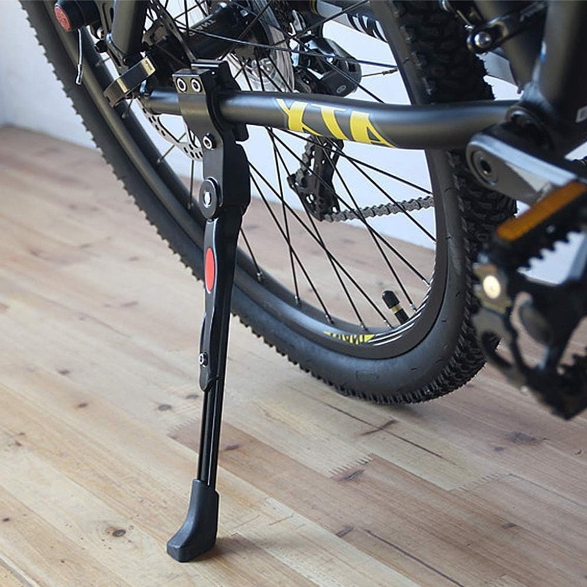 Verstelbare Fietsenstandaard van Aluminium, Universele Ondersteuning voor MTB en Racefietsen, Geschikt voor 24", 25", 26", 27" en 700C Banden, Ideaal voor Thuisgebruik en Fietsonderhoud