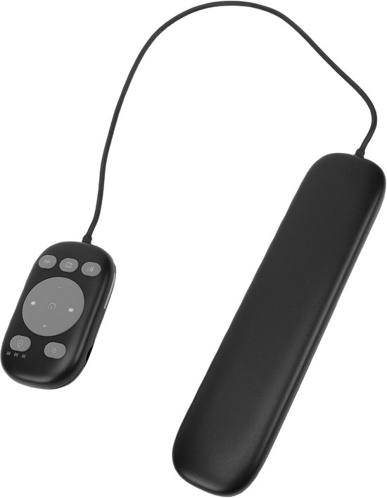 Draadloze Bluetooth kussenluidspreker met botgeleiding, witte ruis, 36 geluiden, timer, zwart